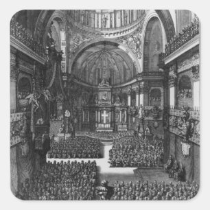 Funeral of Marie-Louise d'Orleans Queen of Square Sticker