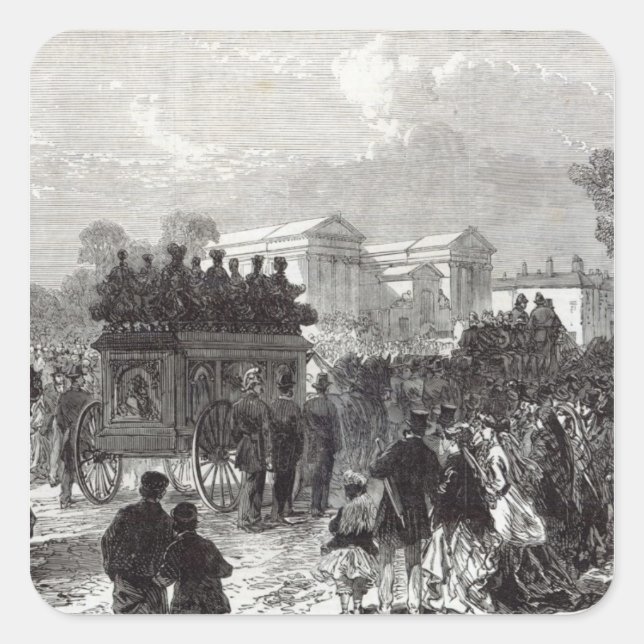 Funeral of Sergeant Brett Square Sticker (Front)