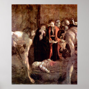 Funeral of St. Lucia by Caravaggio Poster
