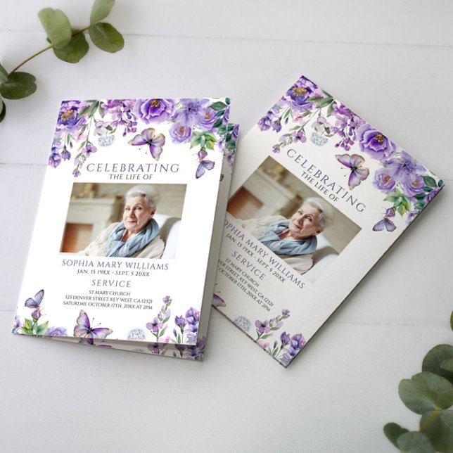 Funeral Order of Service | Floral Memorial Program (Creator Uploaded)