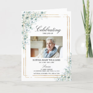 Funeral Order of Service   Greenery Memorial  Program