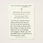 Funeral Photo Catholic Memorial Prayer Card