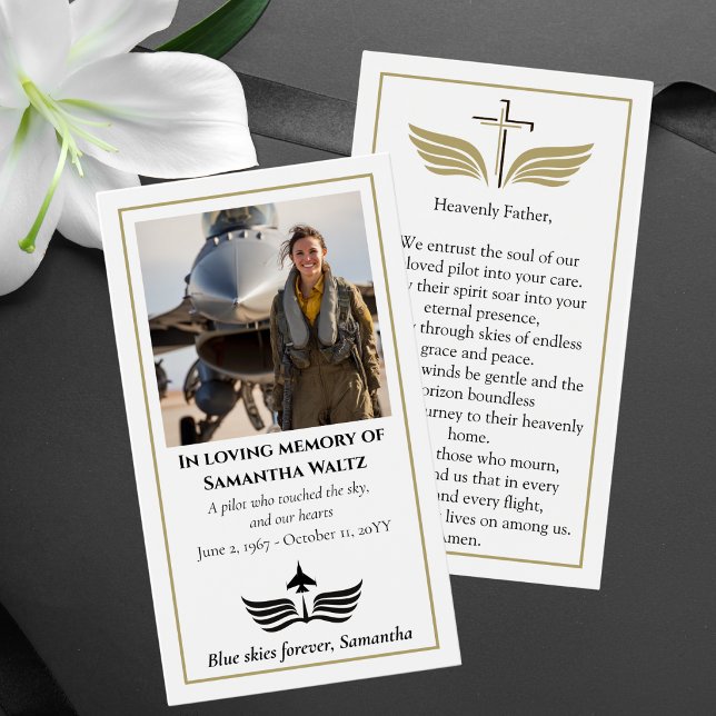 Funeral Photo Prayer for Pilot Modern Aviation (Creator Uploaded)