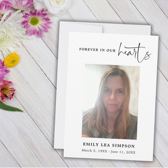 Funeral Photo Sympathy Grief Thank You  Card (Creator Uploaded)