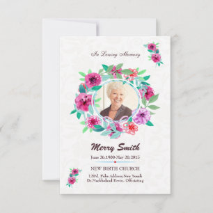 Funeral  Prayer Card