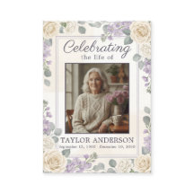 Funeral Prayer Card Custom Photo Memorial