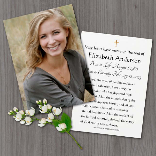 Funeral Prayer Card Photo Memorial  (Creator Uploaded)