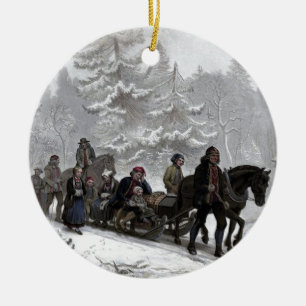 Funeral Procession Ceramic Tree Decoration