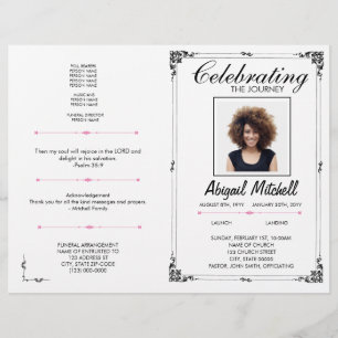 Funeral Program   Celebrating The Journey   FP0001 Flyer