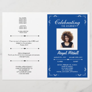 Funeral Program | Celebrating The Journey | FP0006 Flyer