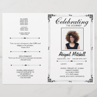 Funeral Program | Celebrating The Journey | FP0017 Flyer