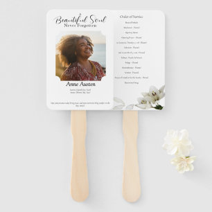Funeral Program Fan – Memorial Keepsake