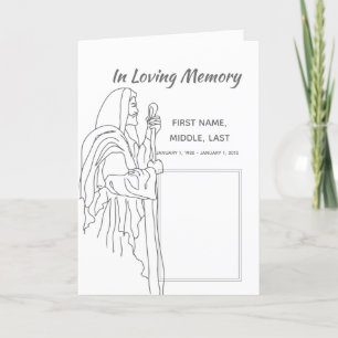 Funeral Program Jesus , Scripture, Christian