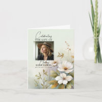 Funeral PROGRAM Memorial Wildflowers | PHOTO