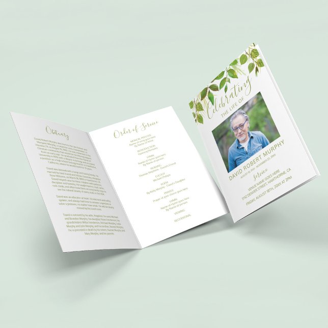 Funeral Program | Modern Order of Service (Creator Uploaded)