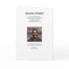 Funeral Program | Order of Service  Black & White 