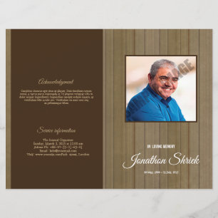 Funeral Program Template