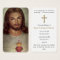 Funeral Sacred Heart Jesus Prayer Sympathy Cards