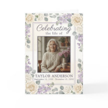  Funeral Service Program Photo Celebration of Life