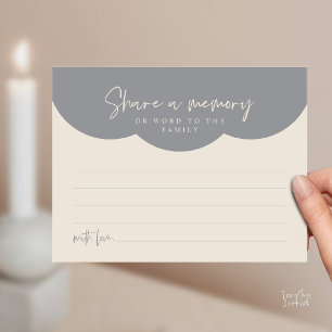 Funeral Service, Share a memory Memorial Card