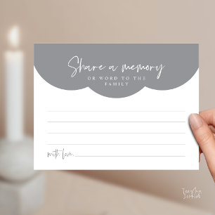 Funeral Service, Share a memory Memorial Card