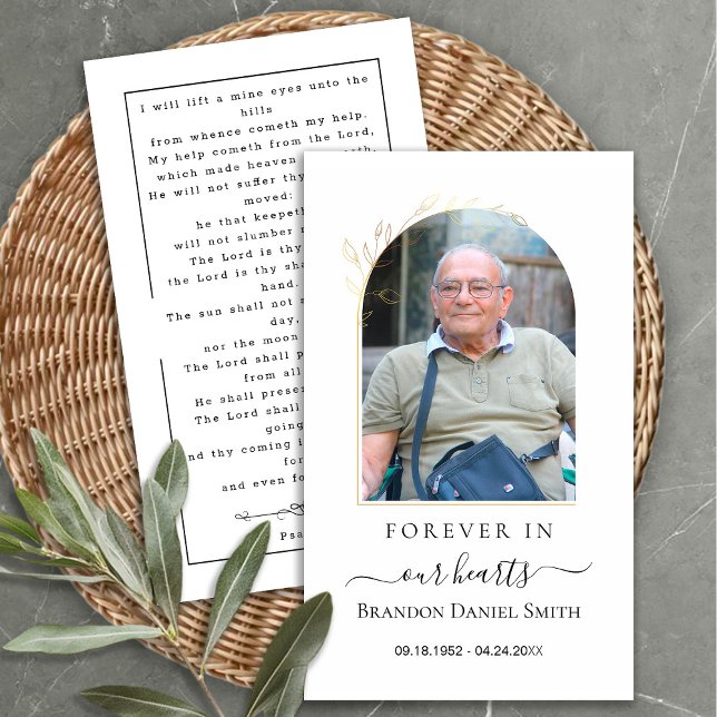 Funeral Sympathy Photo Memorial Prayer Card (Creator Uploaded)