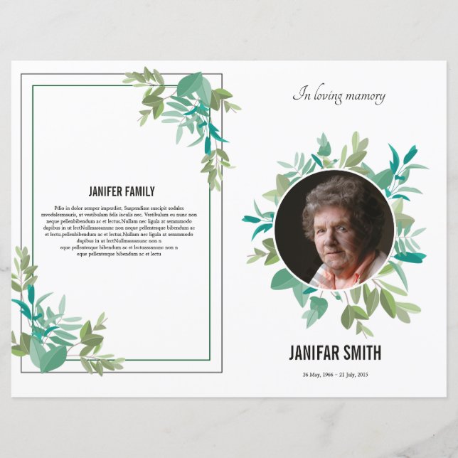 Funeral Template (Front)