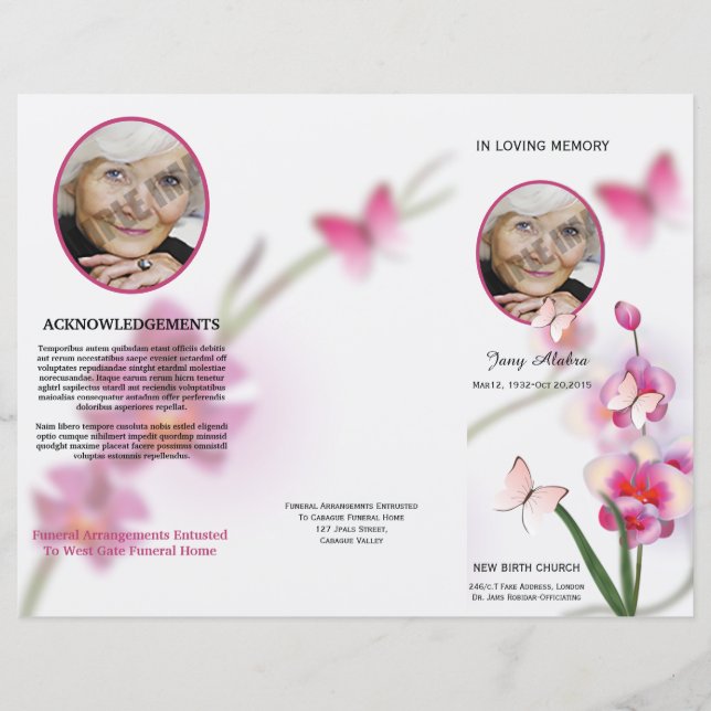 Funeral Template (Front)