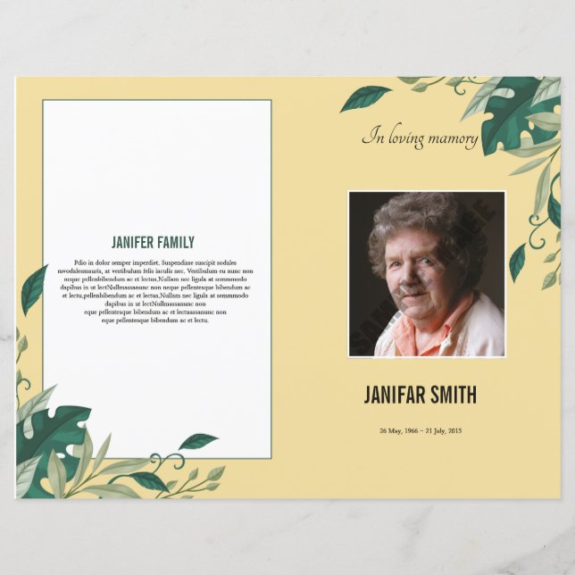 Funeral Template (Front)