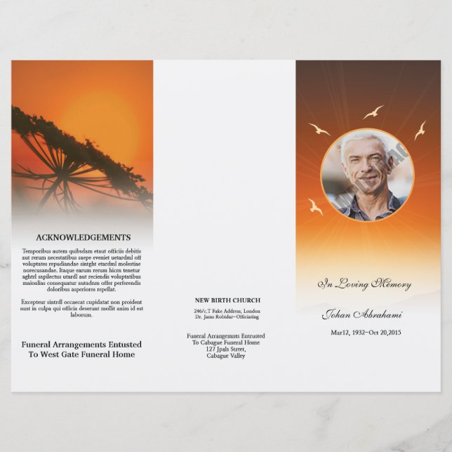 Funeral Template (Front)