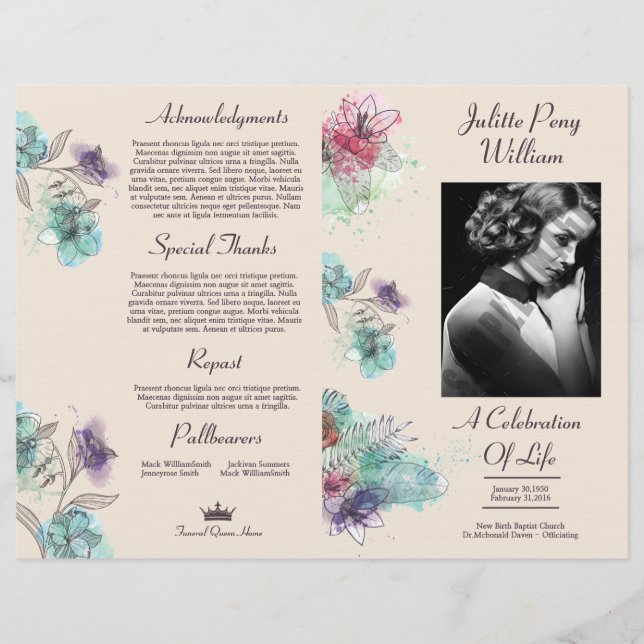 Funeral Template (Front)