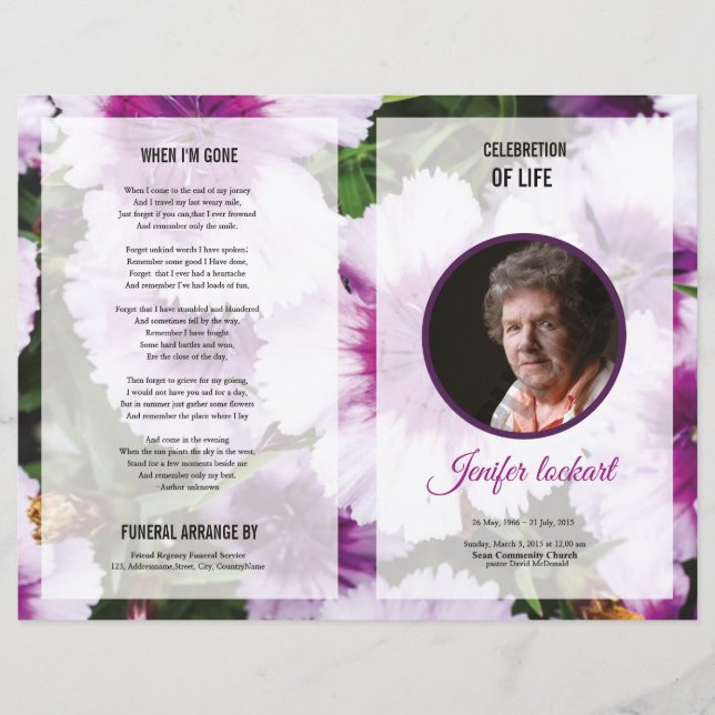 Funeral Template (Front)
