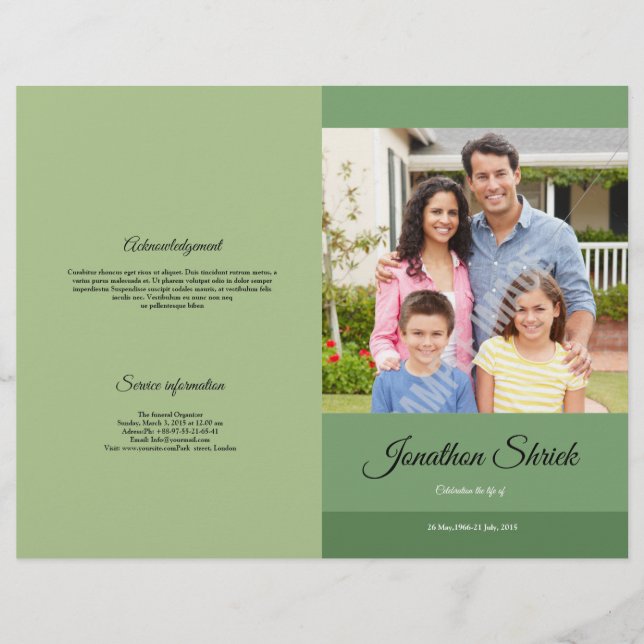 Funeral Template Brochure (Front)