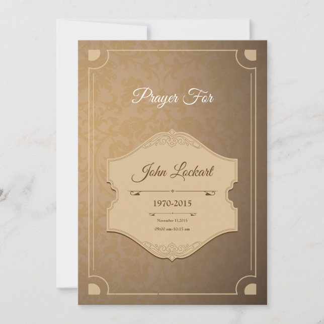 Funeral Thank You Card (Front)