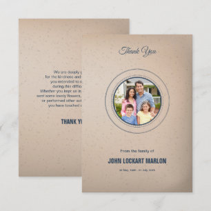 Funeral Thank You Card