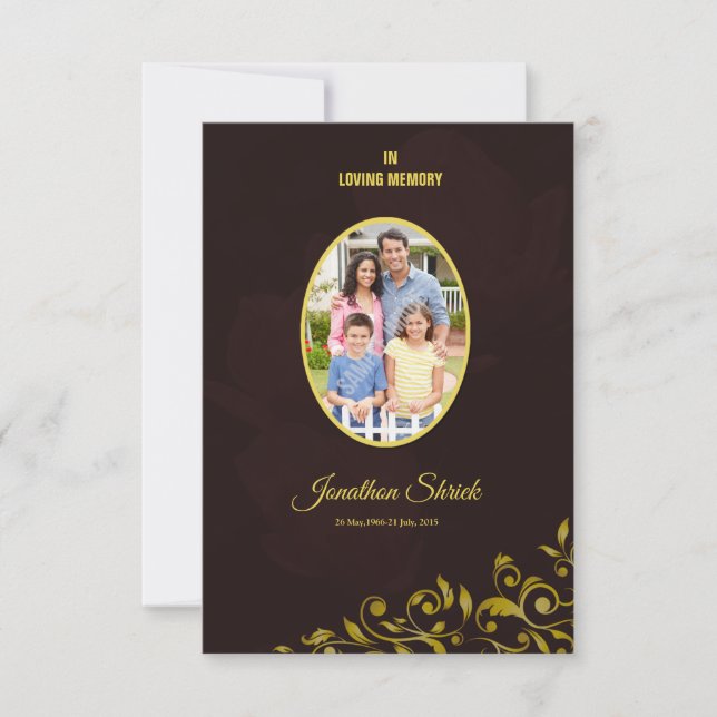 Funeral Thank You Card (Front)