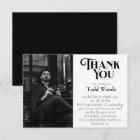 Funeral Thank You Card, Sympathy Thank You