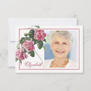 Funeral Thank You Cards | Antique Tea Rose