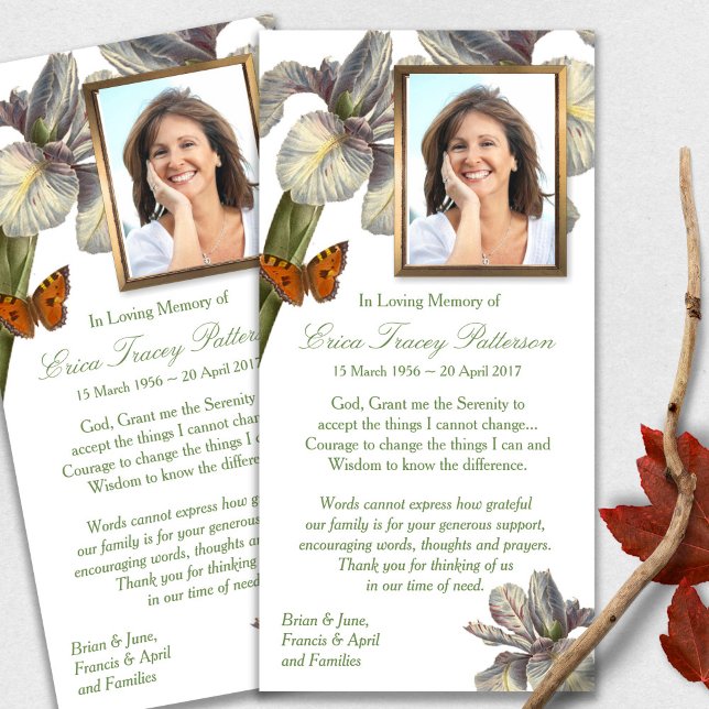 Funeral Thank You Cards | Cherish (funeral thank you cards, bereavement, elegant, simple, celebration of life, sympathy card)