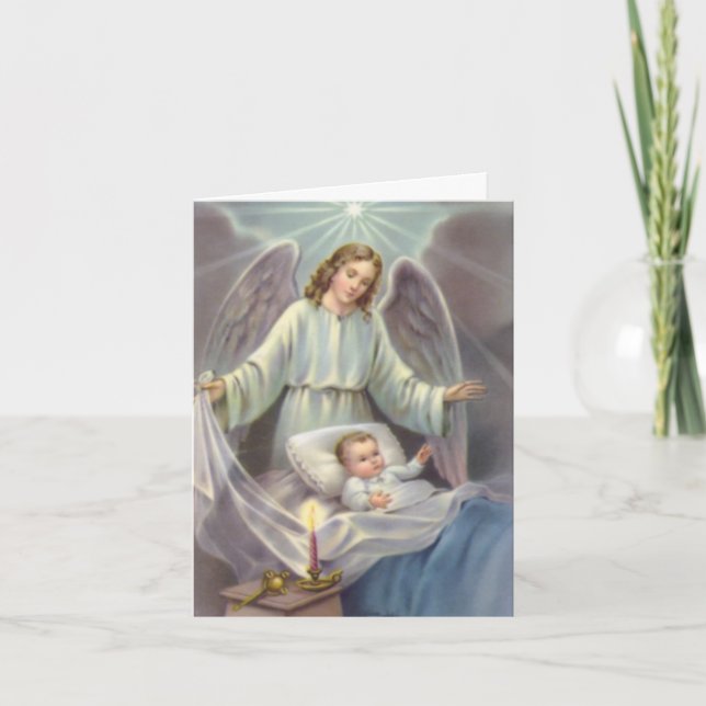 Funeral Thank You Cards | Guardian Angel 02 (Front)