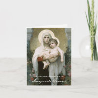 Funeral Thank You Cards | Madonna of the Roses 3