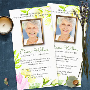 Funeral Thank You Cards Pastel Roses 1