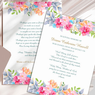 Funeral Thank You Cards   Rustic Garden