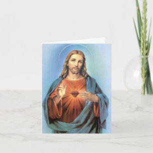 Funeral Thank You Cards   Sacred Heart Jesus