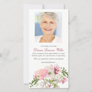 Funeral Thank You Cards | Soft Florals