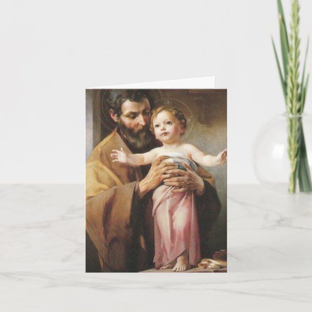 Funeral Thank You Cards | St Joseph & Christ Child (Front)