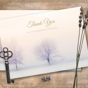 Funeral Thank You Cards   Winter Landscape