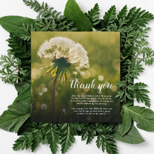 Funeral Thank You   Dandelion Wish Bereavement