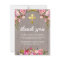Funeral Thank You Note | Rustic Pink Floral