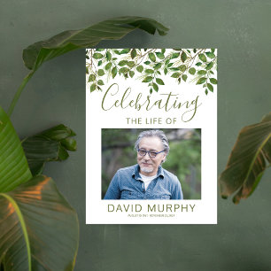 Funeral Welcome Sign   Celebration of Life